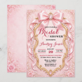 Elegante Invitación de Despedida de Soltera en Ros