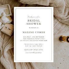 Elegante Invitación de Despedida de Soltera en Ver