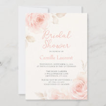 Elegante Invitación de Despedida de Soltera Floral