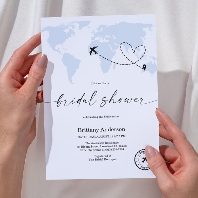 Elegante Invitación de Despedida de Soltera Mapa A (Subido por el creador)