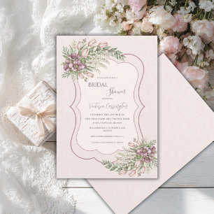 Elegante Invitación de Despedida de Soltera Rosa B