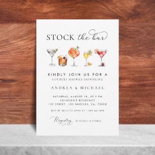 Elegante Invitación de Despedida de Solteros Chic 