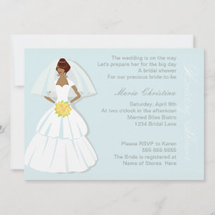 Elegante Invitación de ducha de bodas