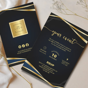 Elegante Invitación de Evento de Fiesta Corporativ