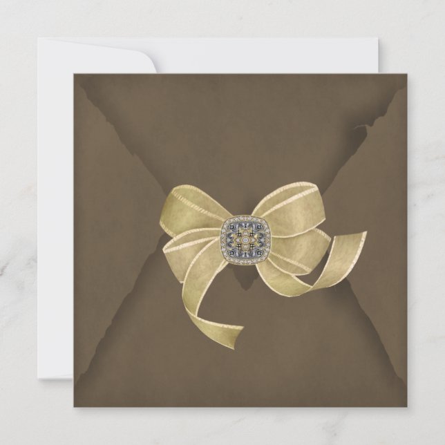 Elegante invitación de fiesta de aniversario de bo (Anverso)