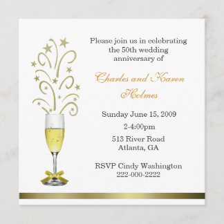 Elegante Invitación de Fiesta de Aniversario de Bo