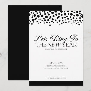 Elegante invitación de fiesta de Año Nuevo