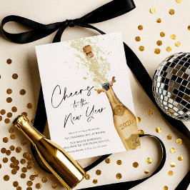 Elegante invitación de fiesta de Año Nuevo