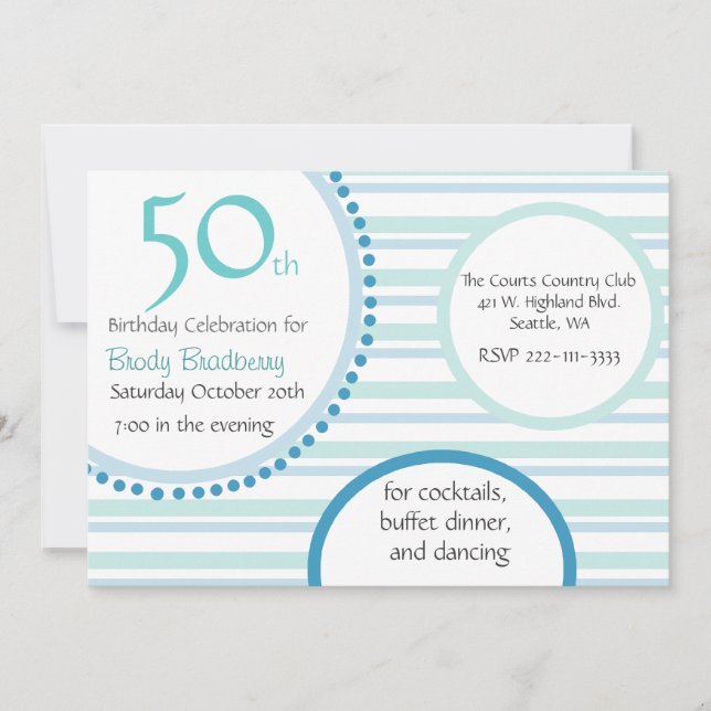 Elegante invitación de fiesta de cumpleaños de fra (Anverso)
