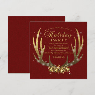 Elegante invitación de fiesta de feriado de Reliev