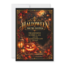 Elegante invitación de fiesta de Halloween de cala