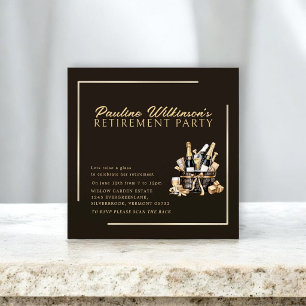 Elegante Invitación de Fiesta de Jubilación con Ch