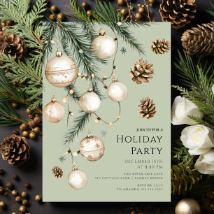 Elegante invitación de fiesta de vacaciones