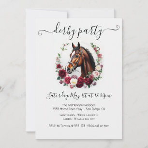 Elegante Invitación de Fiesta del Derby de Kentuck