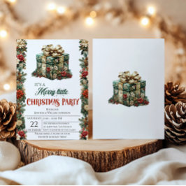 Elegante invitación de fiesta para Navidades de ca