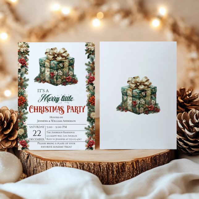 Elegante invitación de fiesta para Navidades de ca (Subido por el creador)