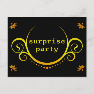 elegante invitación de fiesta sorpresa