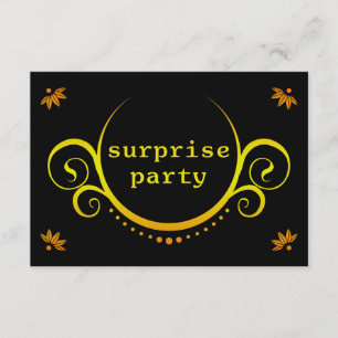 elegante invitación de fiesta sorpresa
