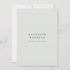 Elegante Invitación de fin de semana de bachillera