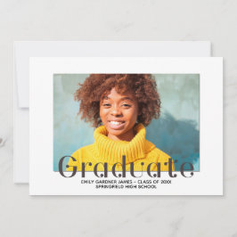 Elegante Invitación de fotografía con carta de gra
