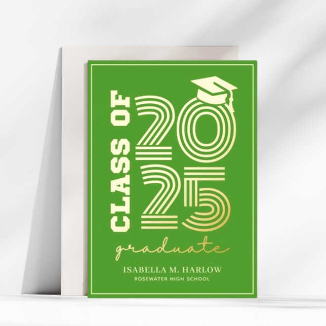 Elegante Invitación de Grado de la Escuela Secunda (Subido por el creador)