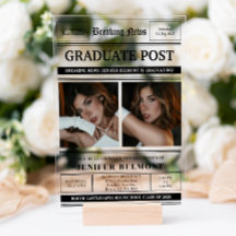 Elegante Invitación de Graduación con Tema de Peri