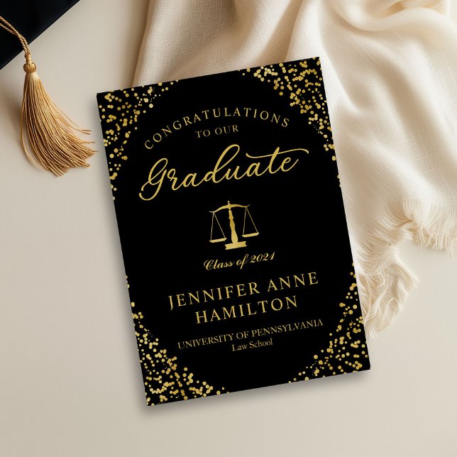 Elegante Invitación de graduación de Facultad de D (Subido por el creador)