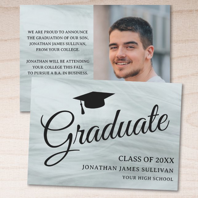 Elegante Invitación de Graduación de Fotografías G (Subido por el creador)