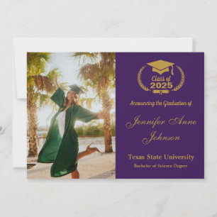 Elegante Invitación de Graduación de Fotografías P