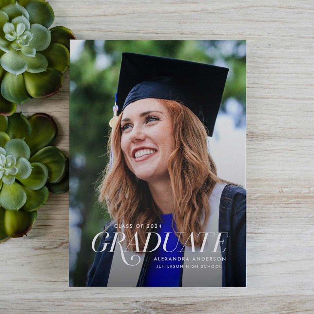 Elegante Invitación de Graduación de Fotografías S (Subido por el creador)