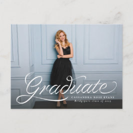 Elegante invitación de graduación fotográfica