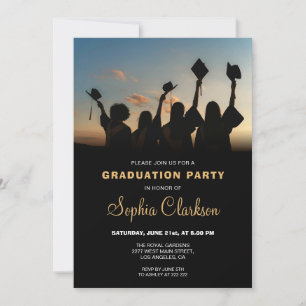 Elegante invitación de graduación Minimalista