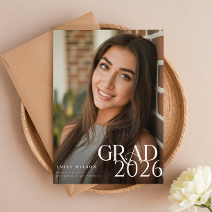 Elegante Invitación de Graduación para Fiesta de F