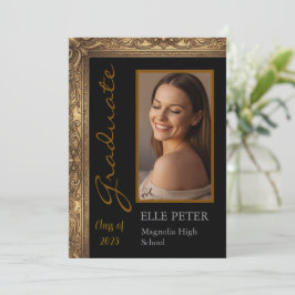 Elegante Invitación de Graduación Vintage