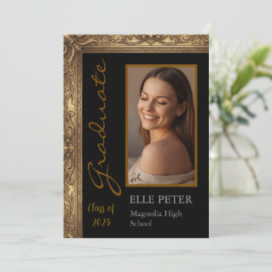 Elegante Invitación de Graduación Vintage