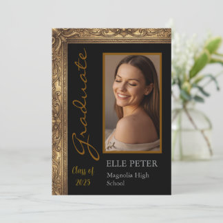 Elegante Invitación de Graduación Vintage