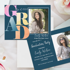 Elegante Invitación de graduados de fotografía GRA