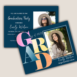 Elegante Invitación de graduados de fotografía GRA