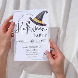 Elegante invitación de Halloween para la oficina d