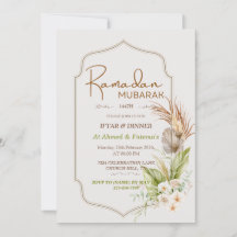 Elegante invitación de Iftar y cena de Ramadan Mub