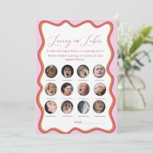 Elegante Invitación de Juego de Amor o Labor al Ag