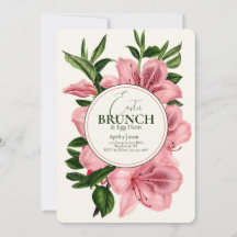 Elegante Invitación de Julitos de Brunch y Huevos 