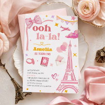 Elegante Invitación de la Torre Eiffel de París Ro