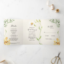 Elegante invitación de la Triplicidad de Daisy