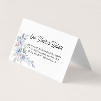 Elegante Invitación de matrimonio de código QR - L