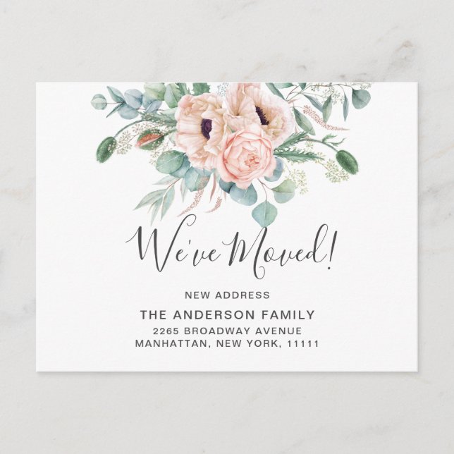 Elegante Invitación de movimiento de Eucalipto de  (Anverso)