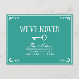 Elegante Invitación de movimiento de la llave verd