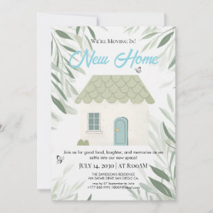 Elegante Invitación de Mudanza a Nuevo Hogar Botán