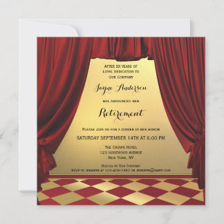 Elegante invitación de partido de retiro en fase c