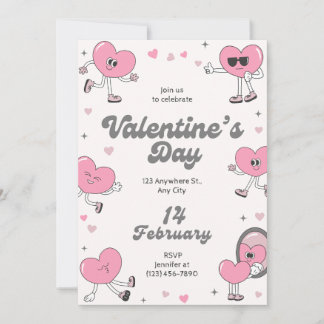 Elegante invitación de partido El día de San Valen